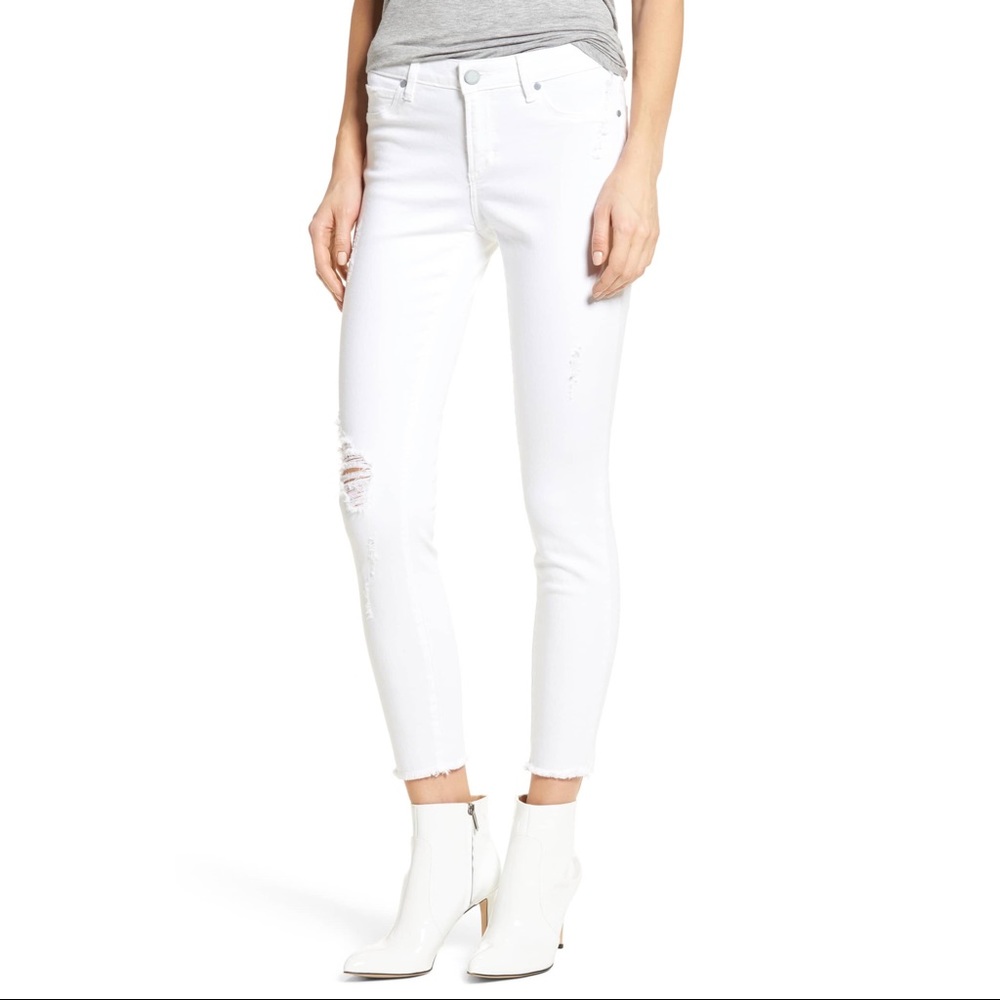 Carly Distressed Ankle Skinny Jeans Cannes